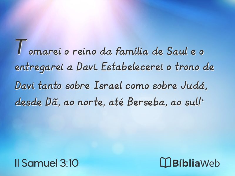 II Samuel 3:10 em imagem para compartilhar
