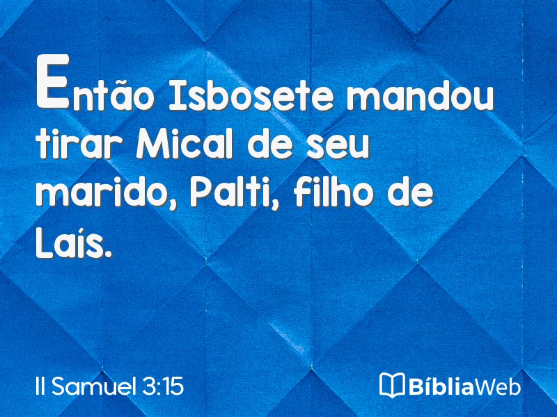 II Samuel 3:15 em imagem para compartilhar