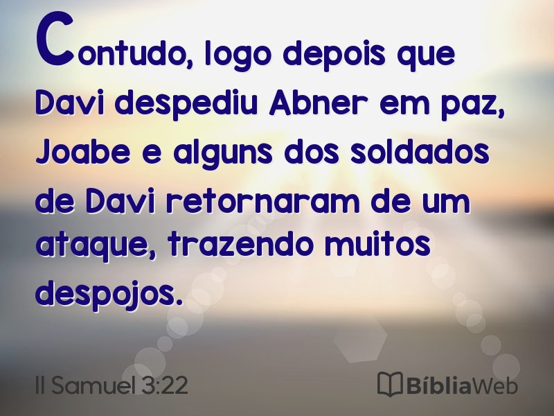 II Samuel 3:22 em imagem para compartilhar