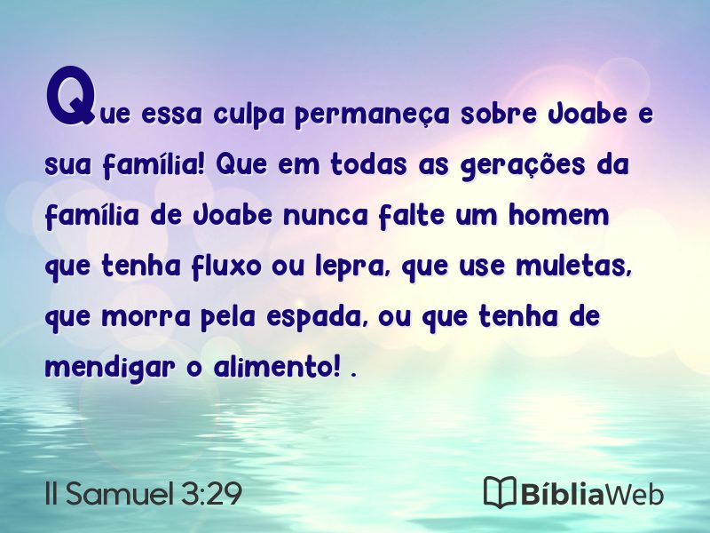 II Samuel 3:29 em imagem para compartilhar