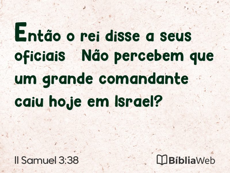 II Samuel 3:38 em imagem para compartilhar