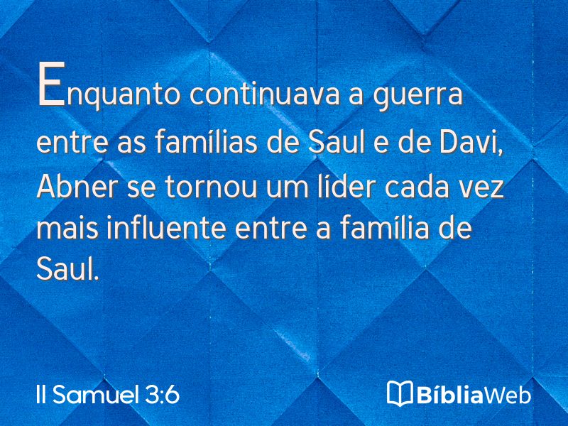 II Samuel 3:6 em imagem para compartilhar