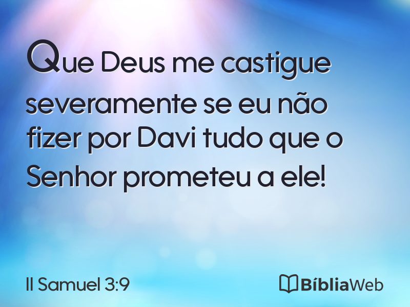 II Samuel 3:9 em imagem para compartilhar