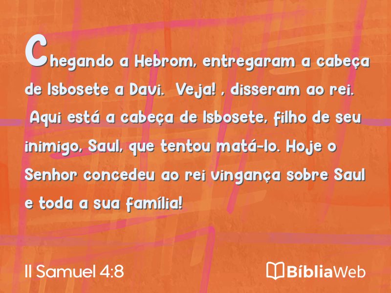 II Samuel 4:8 em imagem para compartilhar