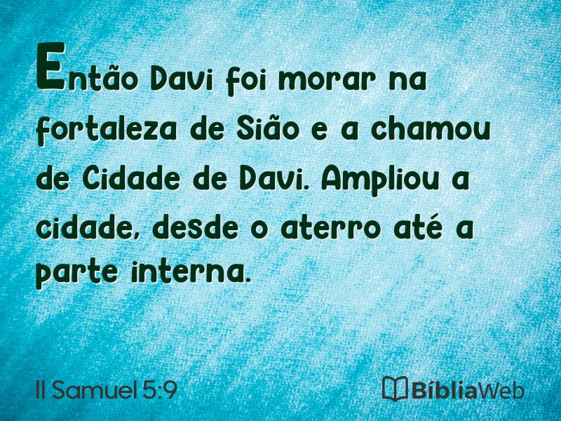 II Samuel 5:9 em imagem para compartilhar