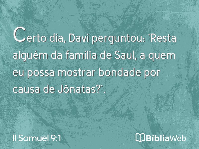 II Samuel 9:1 em imagem para compartilhar