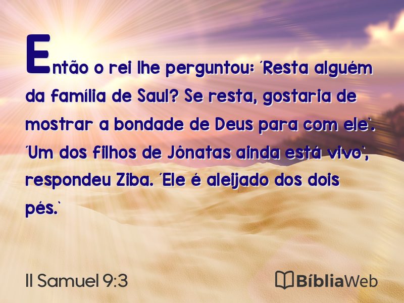 II Samuel 9:3 em imagem para compartilhar