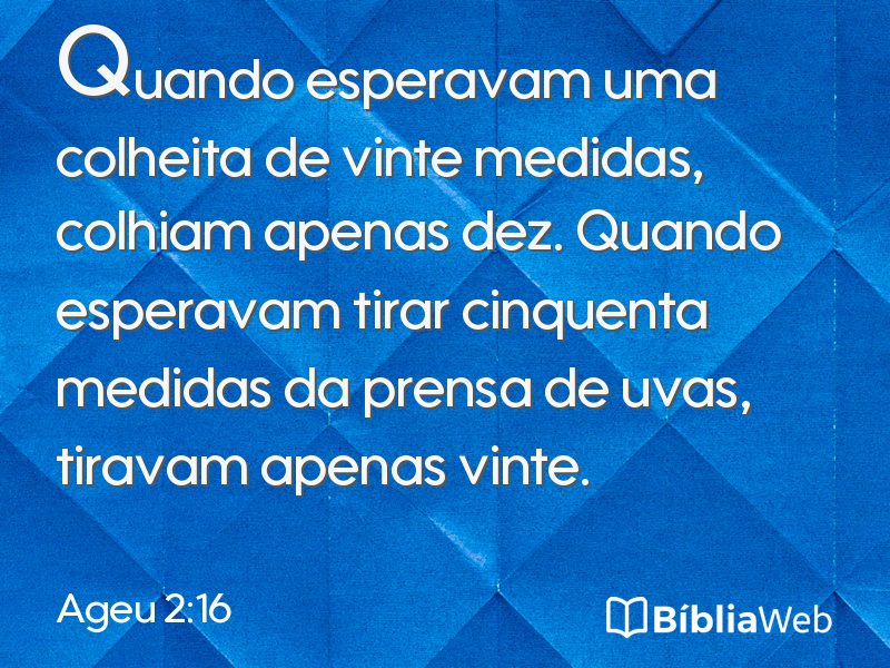 Ageu 2:16 em imagem para compartilhar