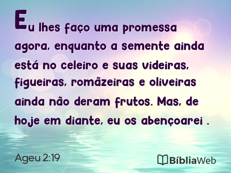 Ageu 2:19 em imagem para compartilhar