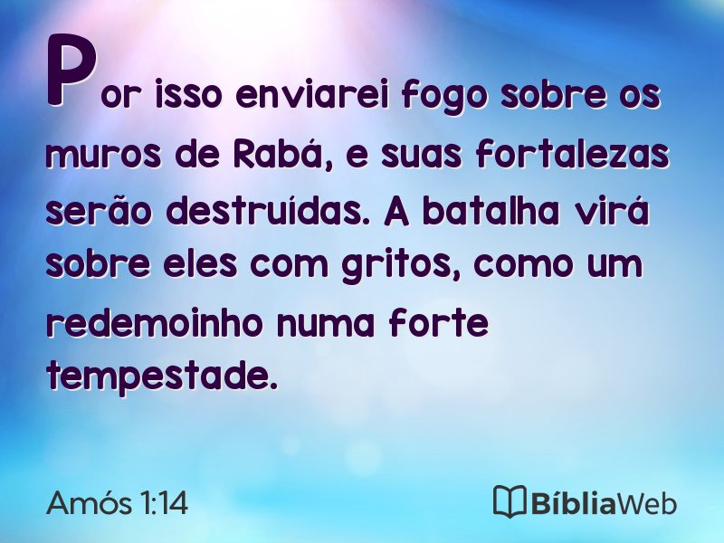 Amós 1:14 em imagem para compartilhar