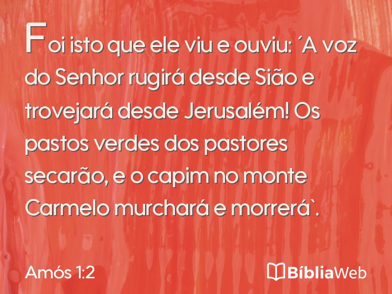 Amós 1:2 em imagem para compartilhar