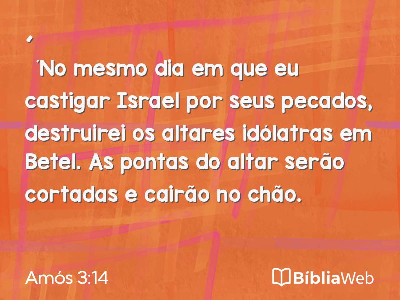 Amós 3:14 em imagem para compartilhar