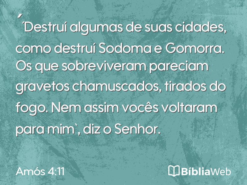 Amós 4:11 em imagem para compartilhar