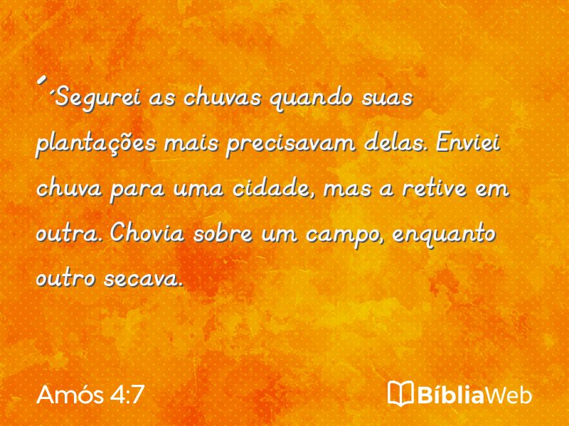 Amós 4:7 em imagem para compartilhar