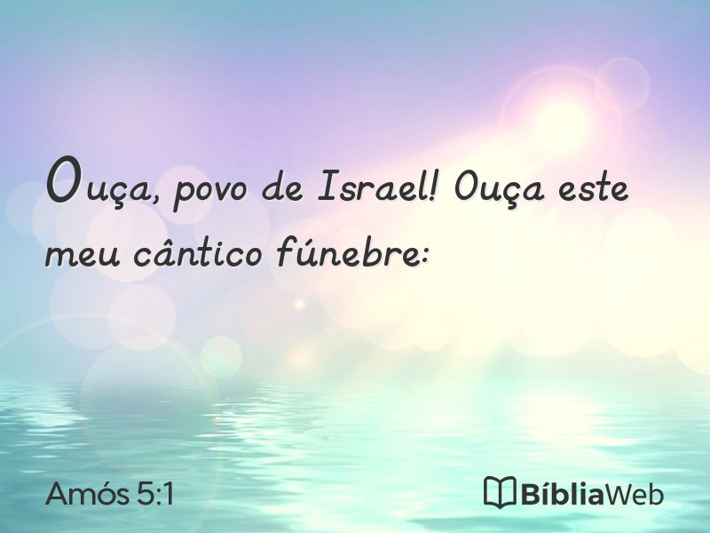 Amós 5:1 em imagem para compartilhar