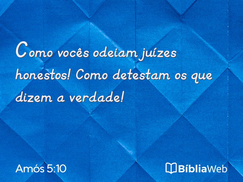 Amós 5:10 em imagem para compartilhar