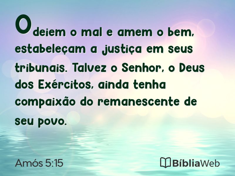 Amós 5:15 em imagem para compartilhar