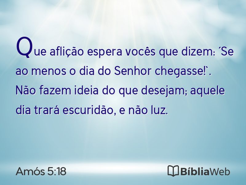 Amós 5:18 em imagem para compartilhar