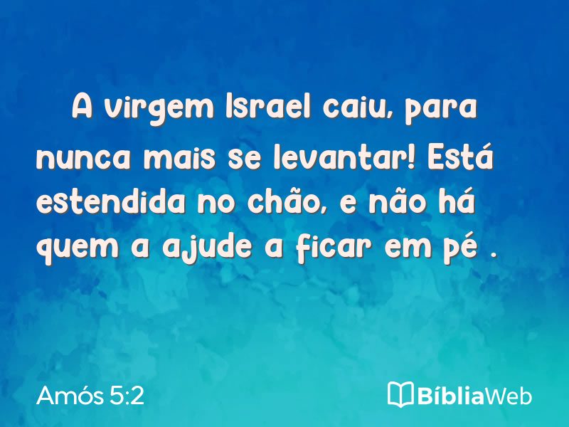 Amós 5:2 em imagem para compartilhar