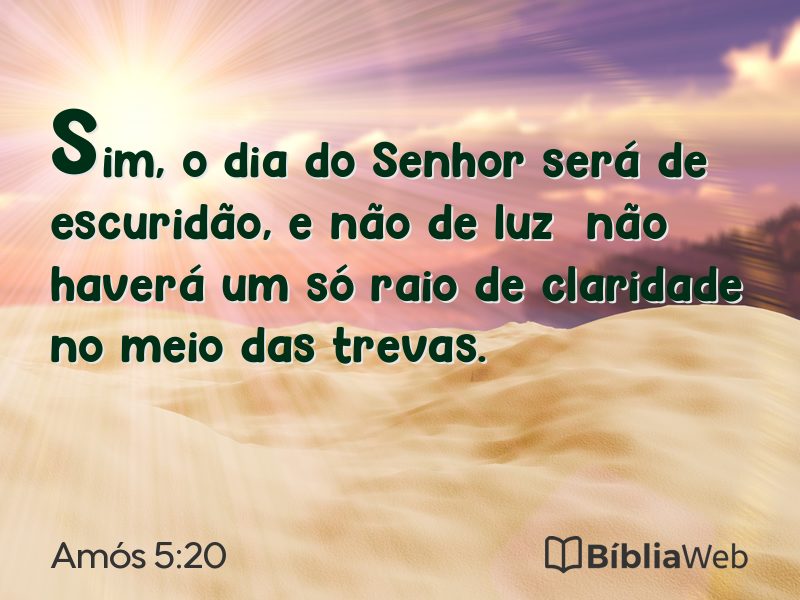 Amós 5:20 em imagem para compartilhar
