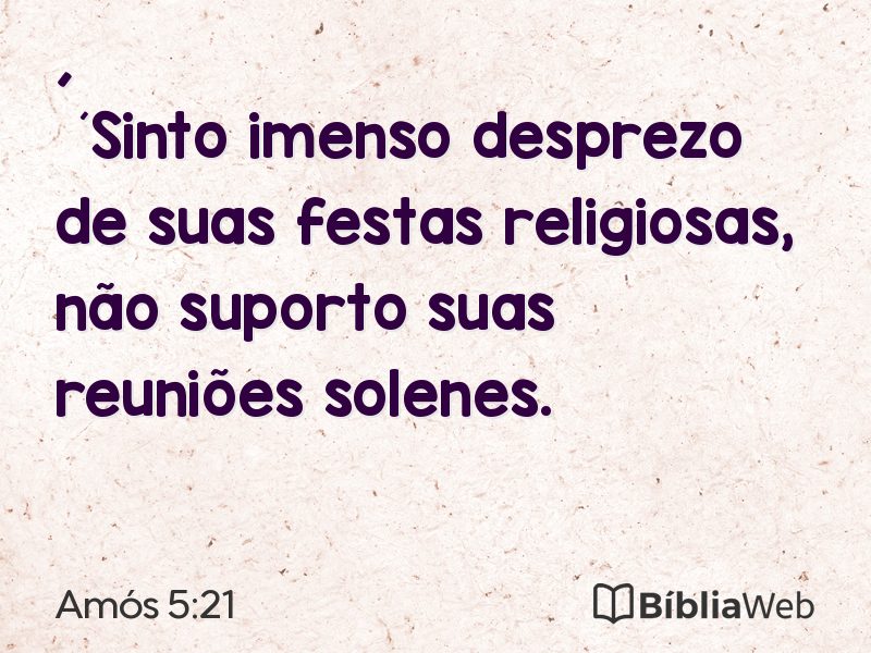 Amós 5:21 em imagem para compartilhar