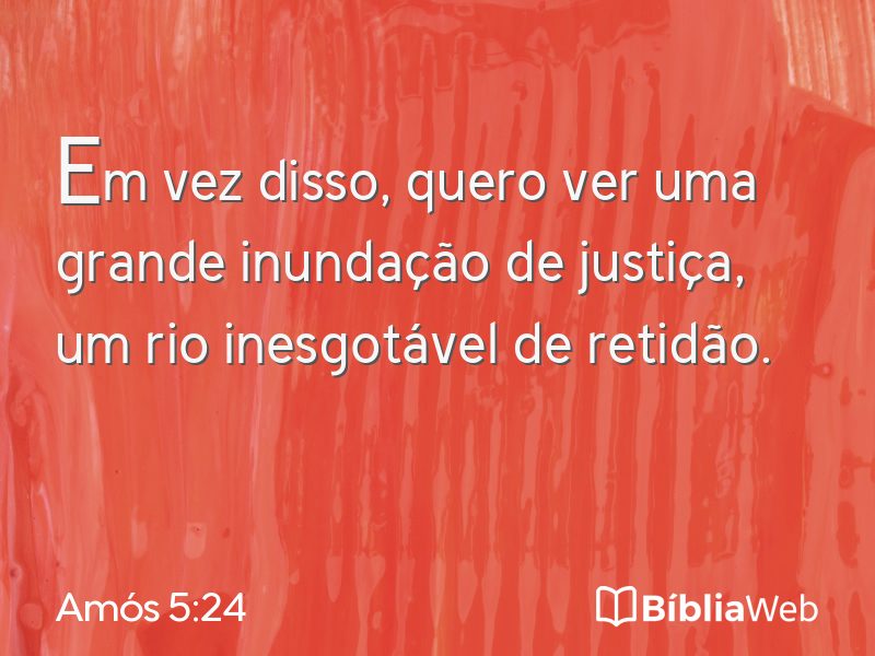 Amós 5:24 em imagem para compartilhar