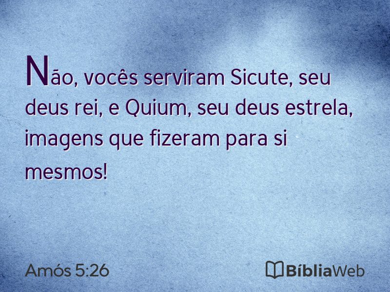 Amós 5:26 em imagem para compartilhar