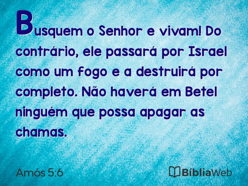 Amós 5:6 em imagem para compartilhar