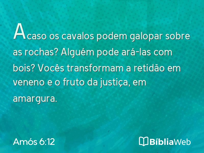 Amós 6:12 em imagem para compartilhar