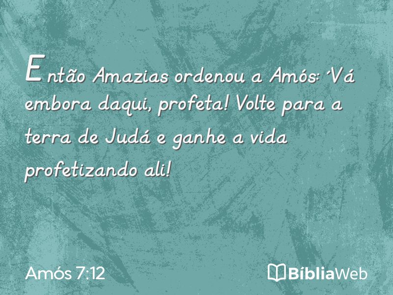 Amós 7:12 em imagem para compartilhar