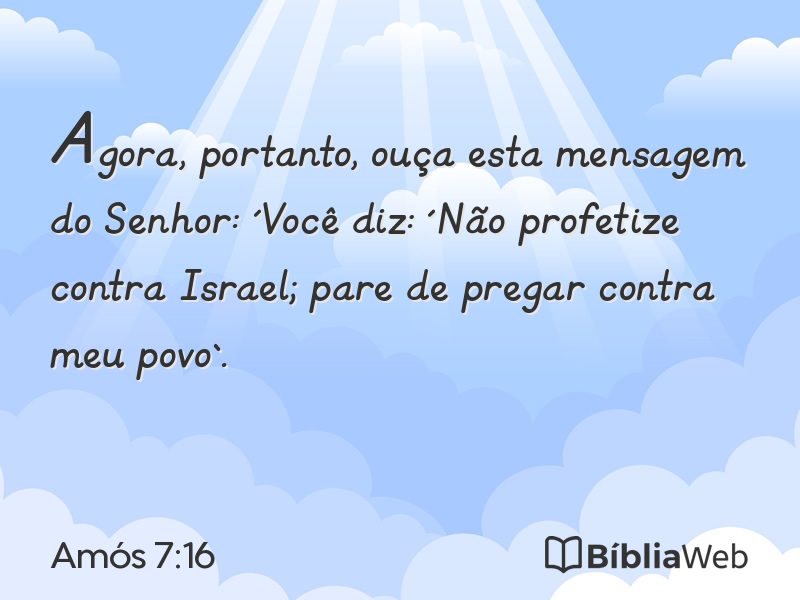 Amós 7:16 em imagem para compartilhar