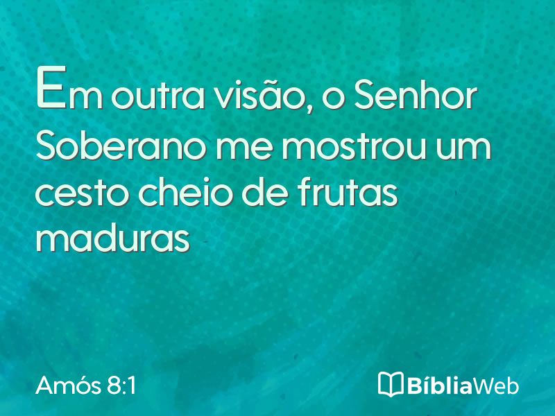 Amós 8:1 em imagem para compartilhar