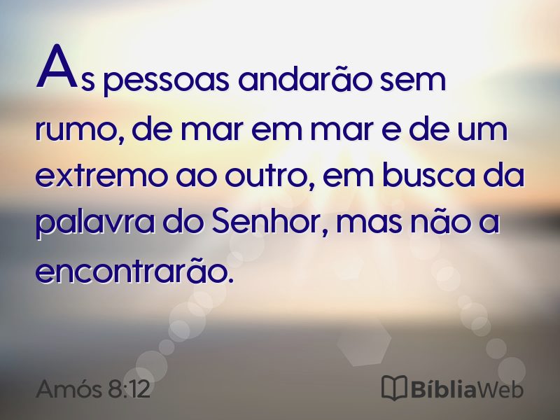 Amós 8:12 em imagem para compartilhar