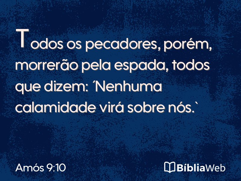 Amós 9:10 em imagem para compartilhar