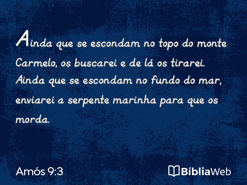 Amós 9:3 em imagem para compartilhar