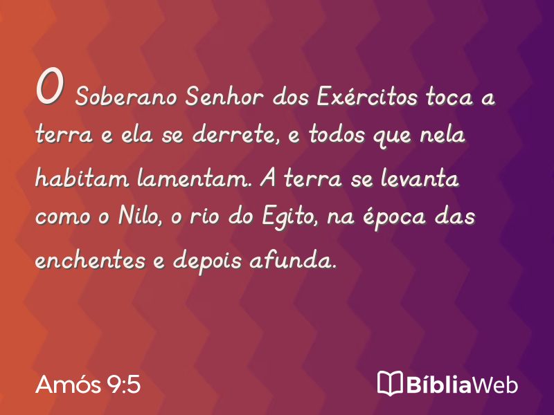 Amós 9:5 em imagem para compartilhar