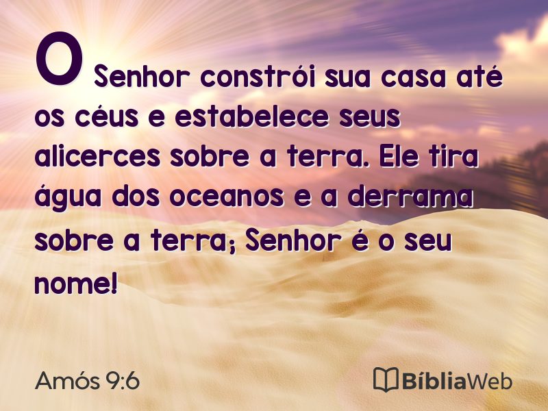 Amós 9:6 em imagem para compartilhar
