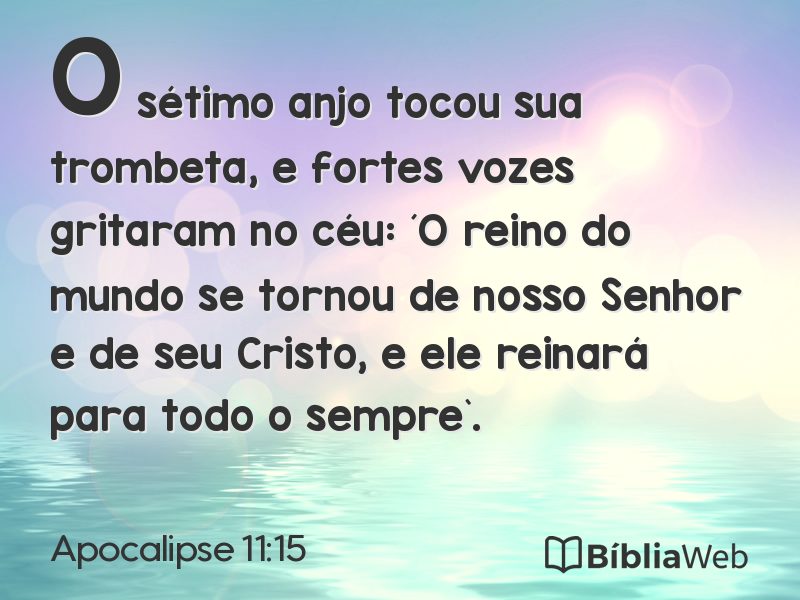 Apocalipse 11:15 em imagem para compartilhar