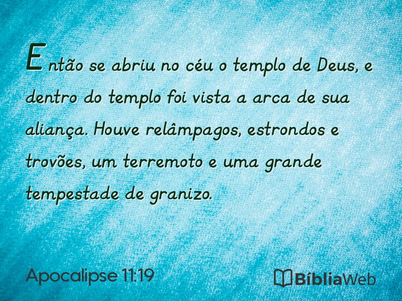 Apocalipse 11:19 em imagem para compartilhar