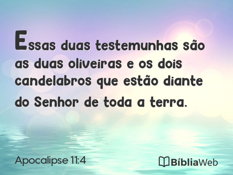 Apocalipse 11:4 em imagem para compartilhar