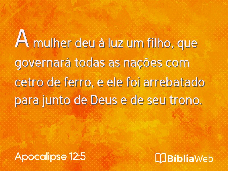 Apocalipse 12:5 em imagem para compartilhar