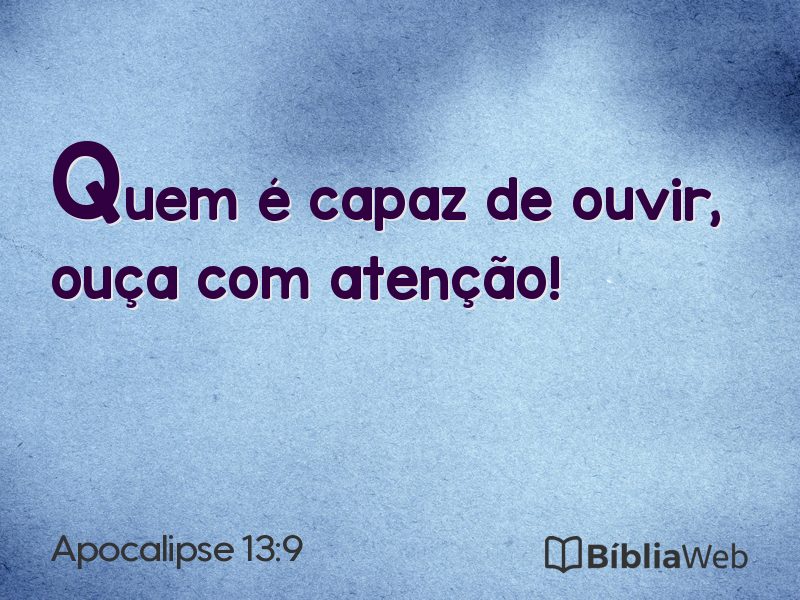 Apocalipse 13:9 em imagem para compartilhar