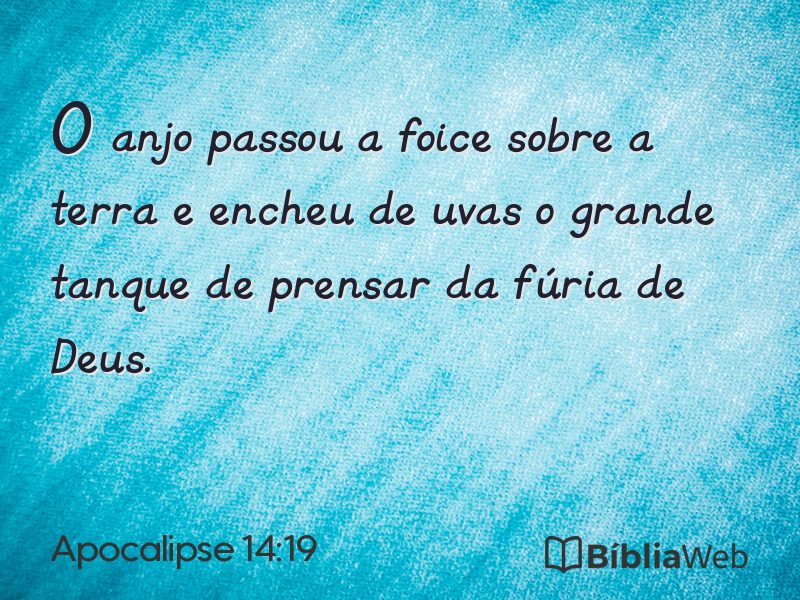 Apocalipse 14:19 em imagem para compartilhar