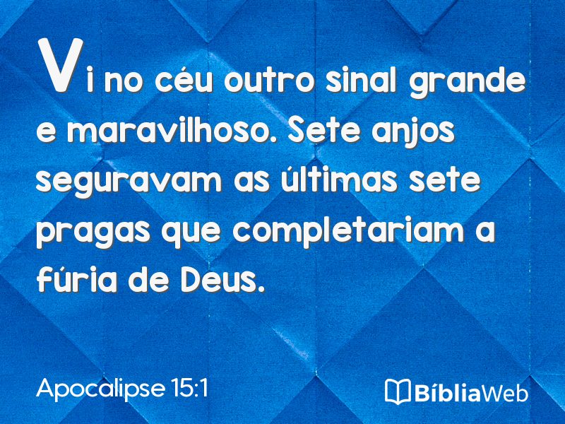 Apocalipse 15:1 em imagem para compartilhar