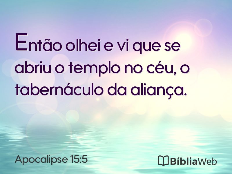 Apocalipse 15:5 em imagem para compartilhar