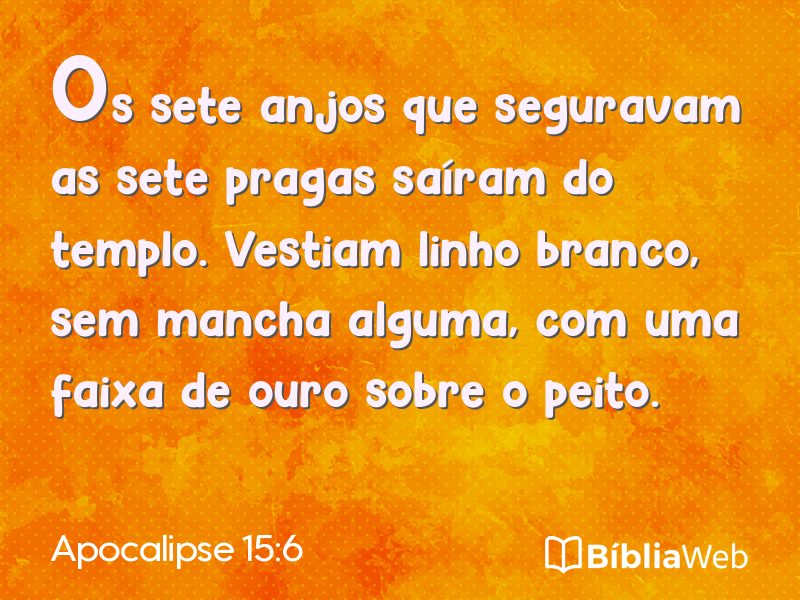Apocalipse 15:6 em imagem para compartilhar