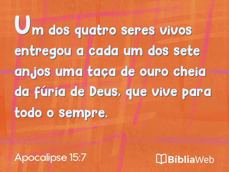 Apocalipse 15:7 em imagem para compartilhar
