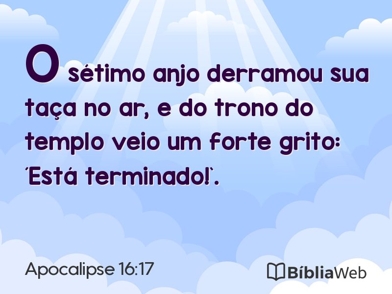 Apocalipse 16:17 em imagem para compartilhar