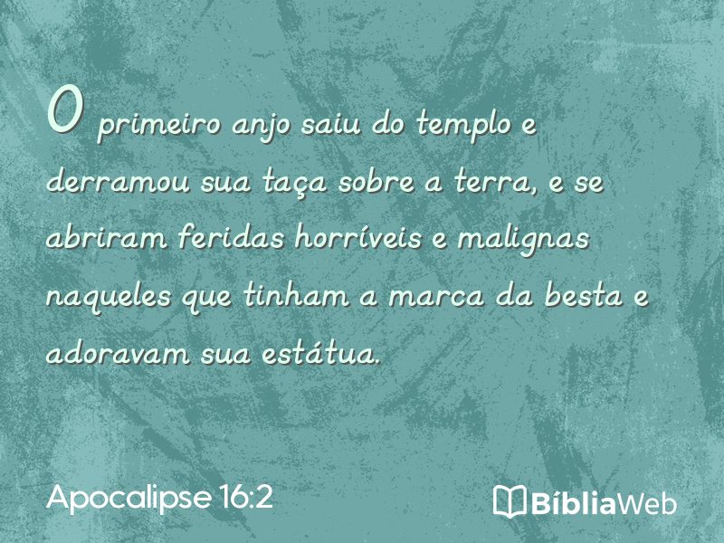 Apocalipse 16:2 em imagem para compartilhar