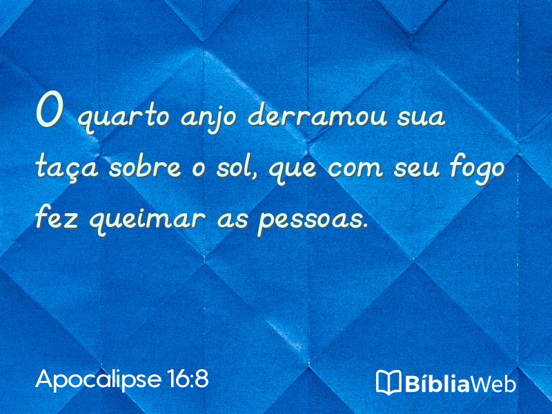Apocalipse 16:8 em imagem para compartilhar